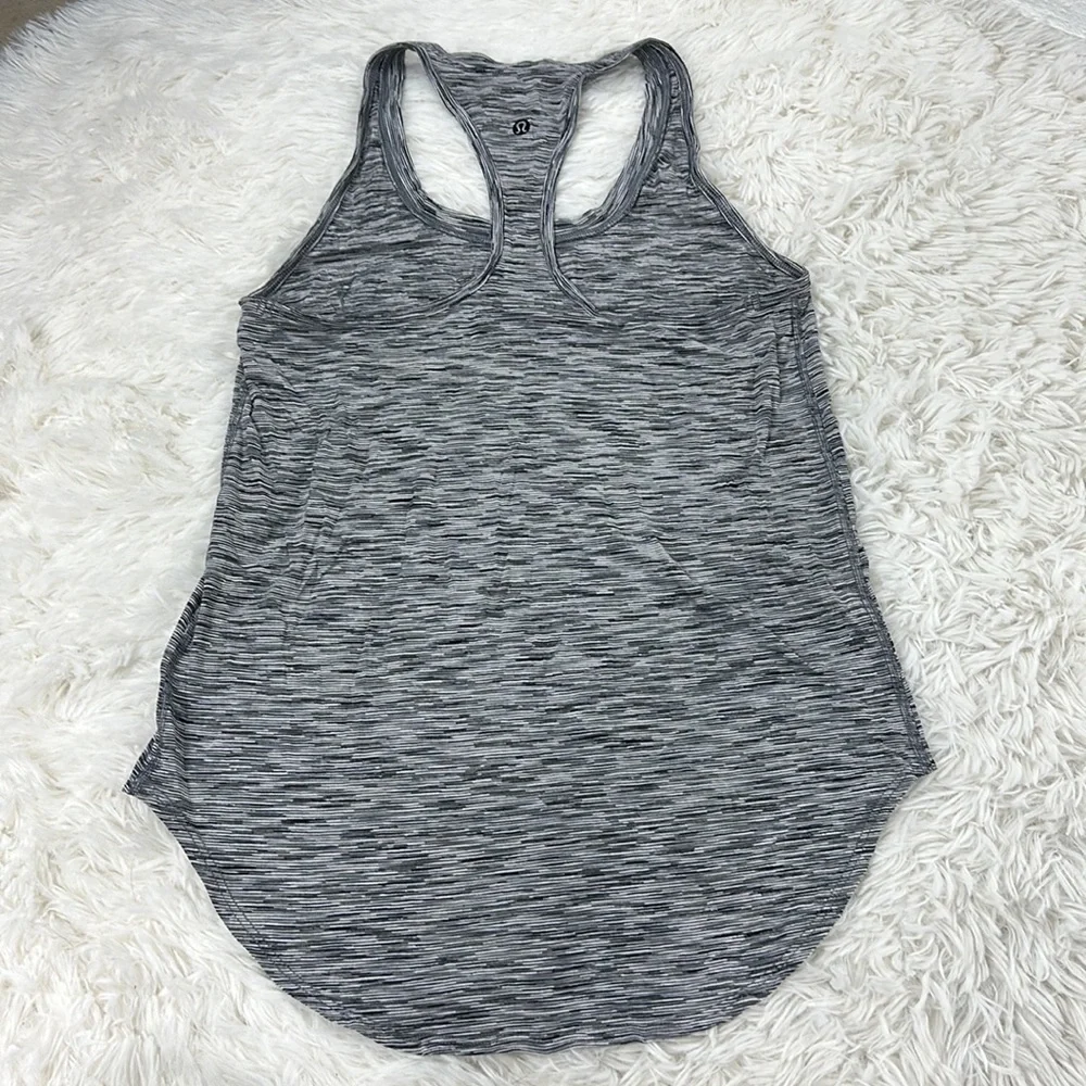 Lululemon Yogi Racer Back III 4 Color Space Dye White Black - Picture 3 of 4
